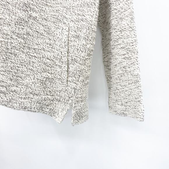 Madewell Textural Hooded Open Jacket Sweater Boxy Fit in Heathered Gray Size XXS - Picture 6 of 10